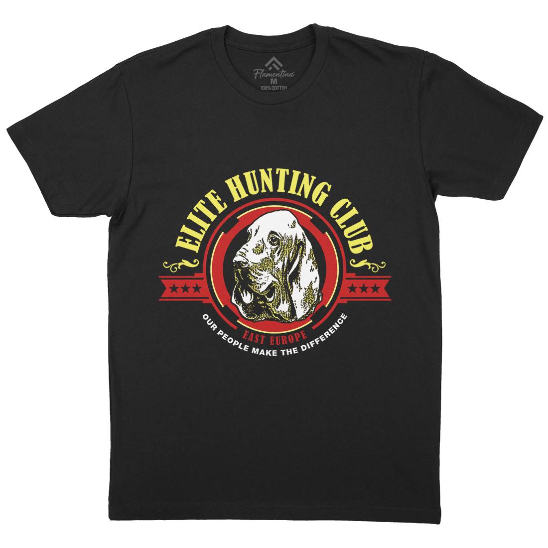 Elite Hunting Club Mens Organic Crew Neck T-Shirt Horror D295