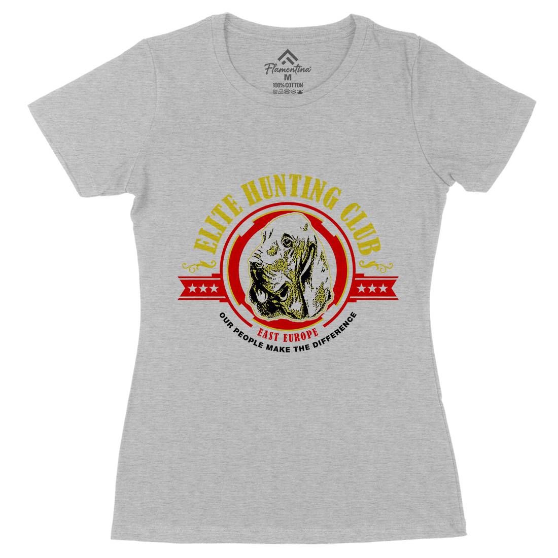Elite Hunting Club Womens Organic Crew Neck T-Shirt Horror D295