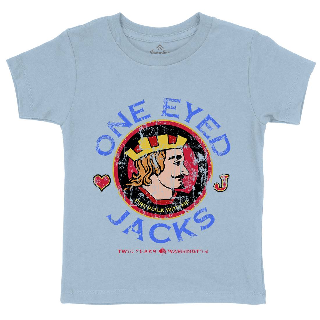 One Eyed Jacks Kids Crew Neck T-Shirt Horror D296