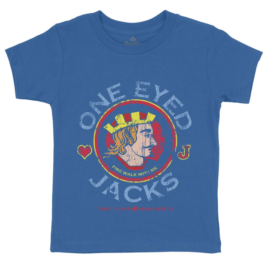 One Eyed Jacks Kids Crew Neck T-Shirt Horror D296