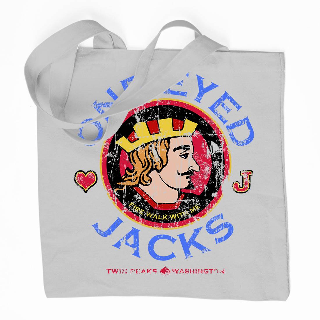 One Eyed Jacks Organic Premium Cotton Tote Bag Horror D296