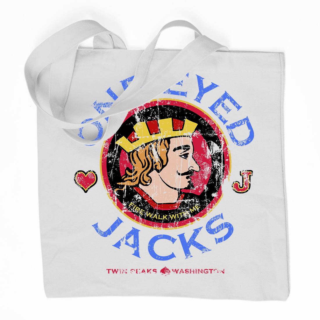One Eyed Jacks Organic Premium Cotton Tote Bag Horror D296