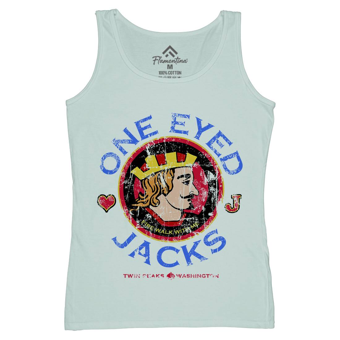 One Eyed Jacks Womens Organic Tank Top Vest Horror D296