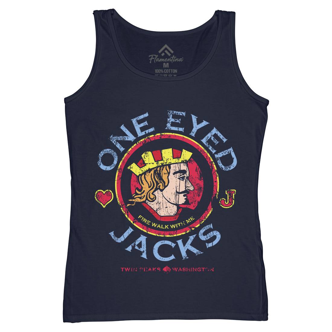 One Eyed Jacks Womens Organic Tank Top Vest Horror D296