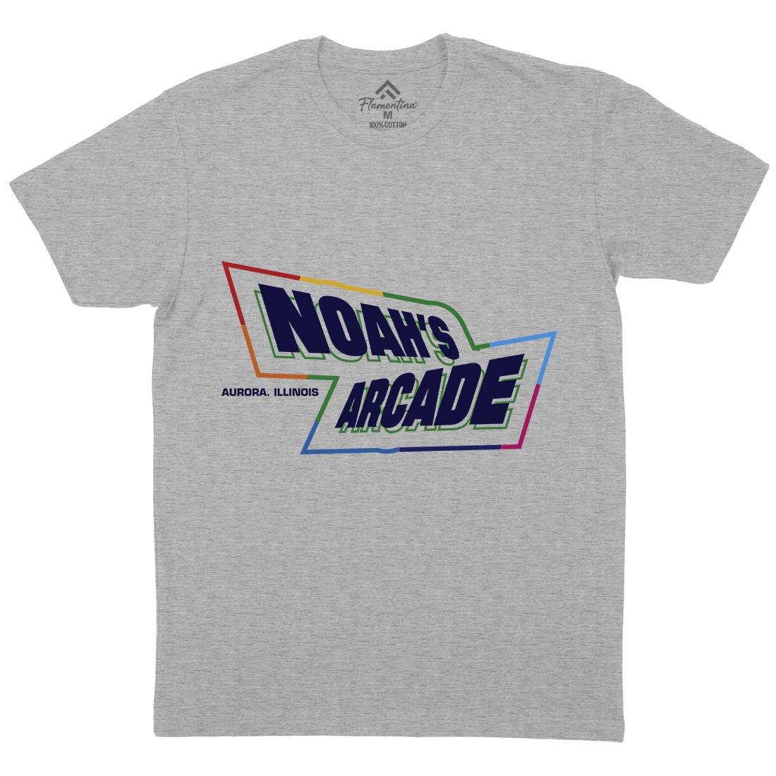 Noahs Arcade Mens Organic Crew Neck T-Shirt Retro D298