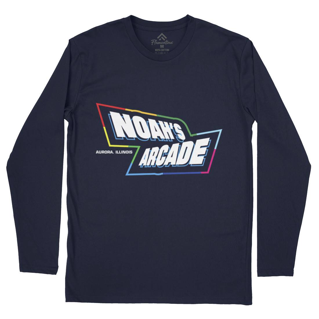Noahs Arcade Mens Long Sleeve T-Shirt Retro D298