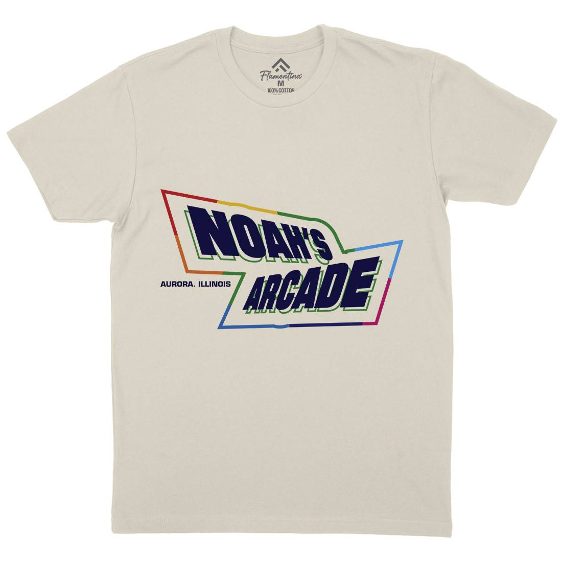 Noahs Arcade Mens Organic Crew Neck T-Shirt Retro D298