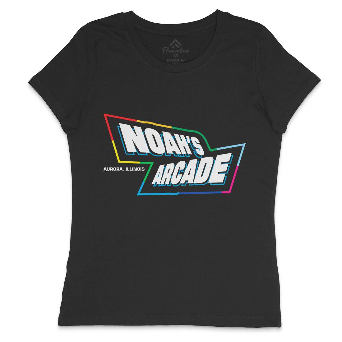 Noahs Arcade Womens Crew Neck T-Shirt Retro D298