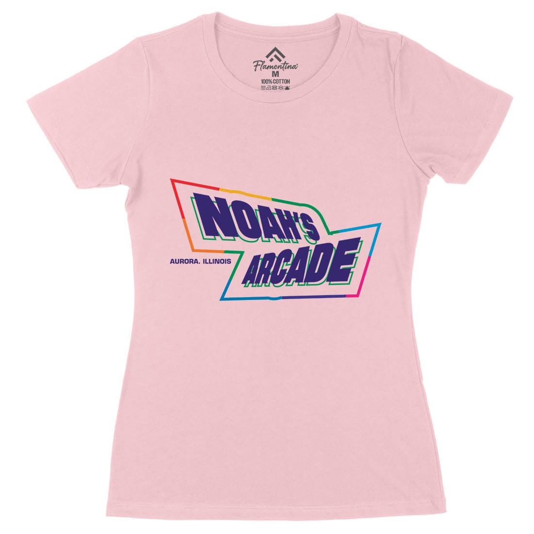 Noahs Arcade Womens Organic Crew Neck T-Shirt Retro D298