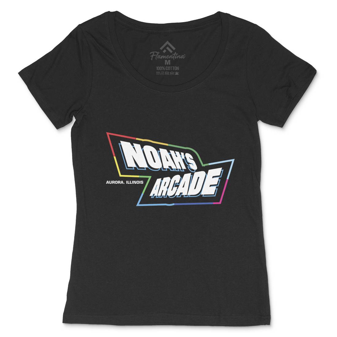Noahs Arcade Womens Scoop Neck T-Shirt Retro D298