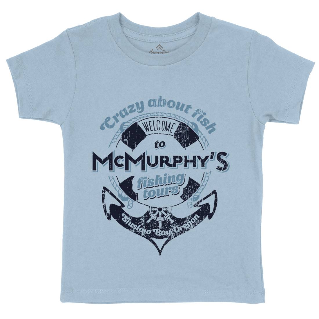 Mcmurphy Fishing Kids Crew Neck T-Shirt Sport D299