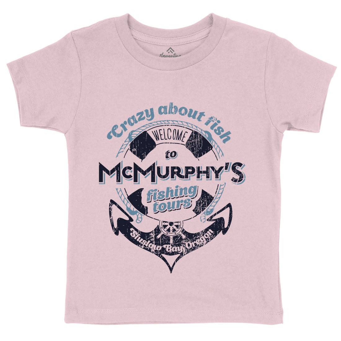 Mcmurphy Fishing Kids Organic Crew Neck T-Shirt Sport D299