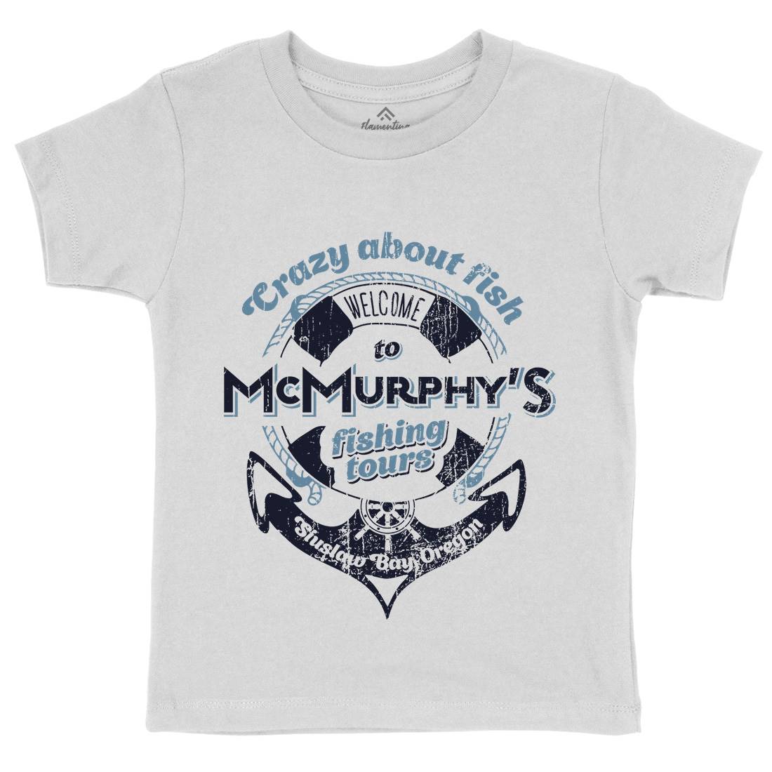 Mcmurphy Fishing Kids Organic Crew Neck T-Shirt Sport D299