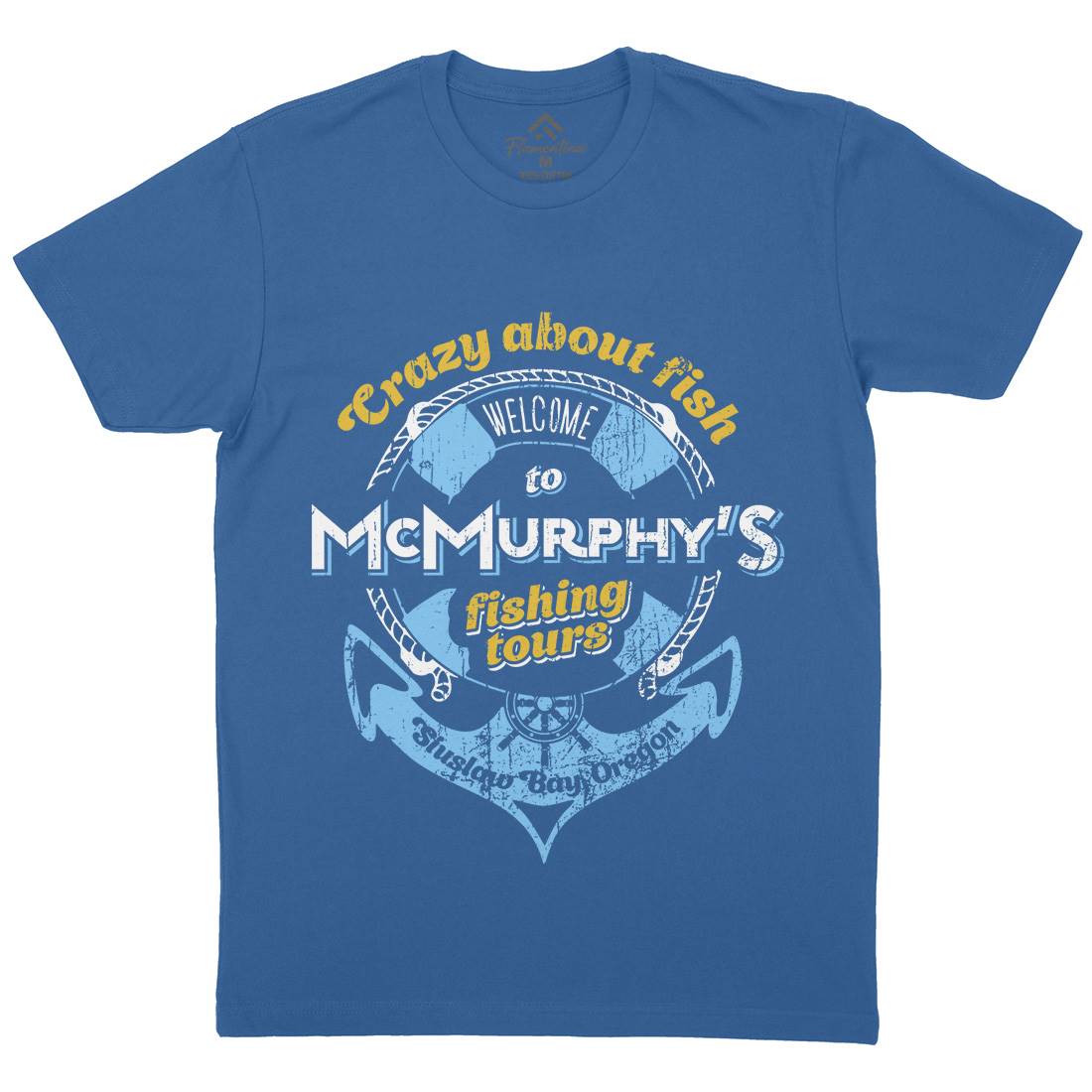 Mcmurphy Fishing Mens Crew Neck T-Shirt Sport D299