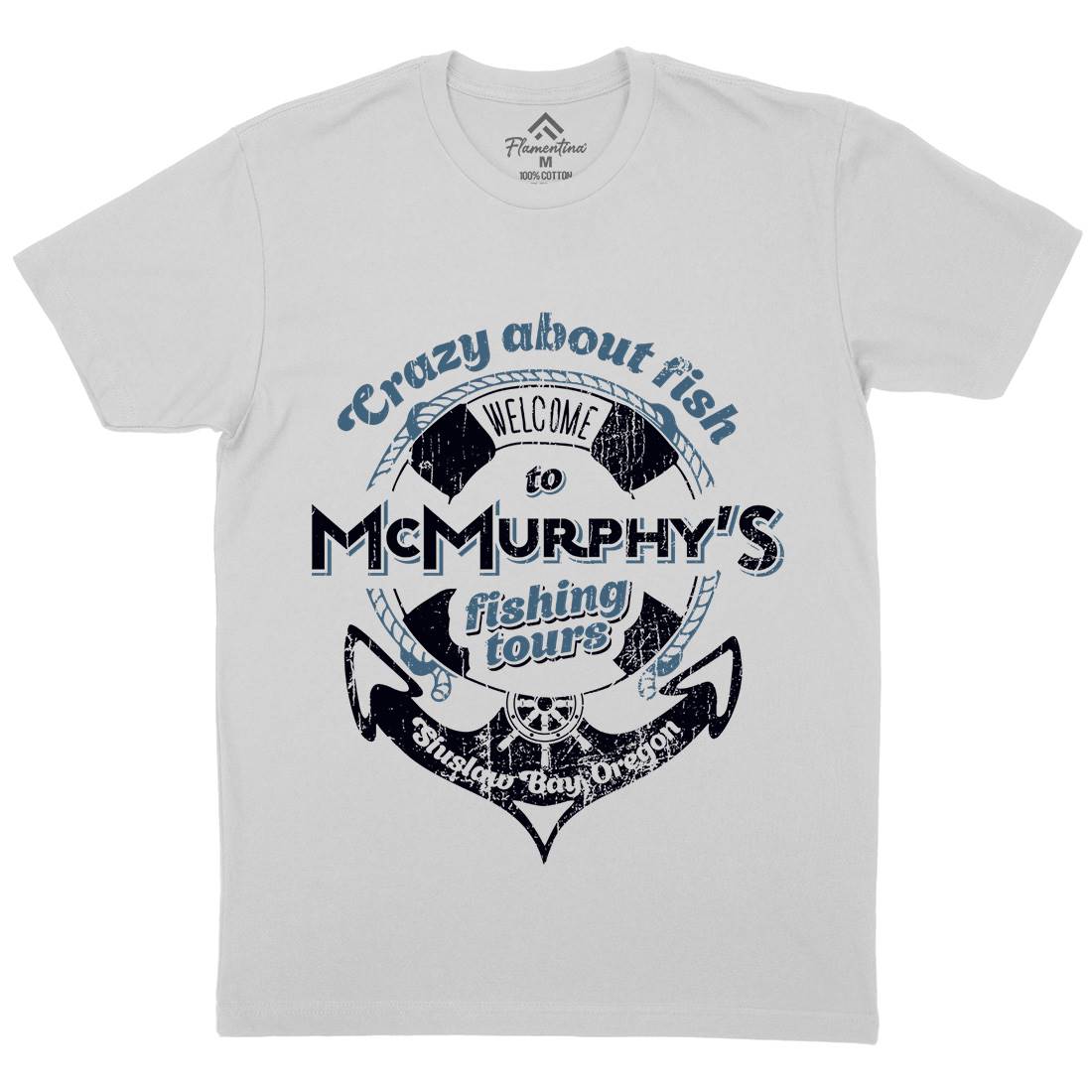 Mcmurphy Fishing Mens Crew Neck T-Shirt Sport D299