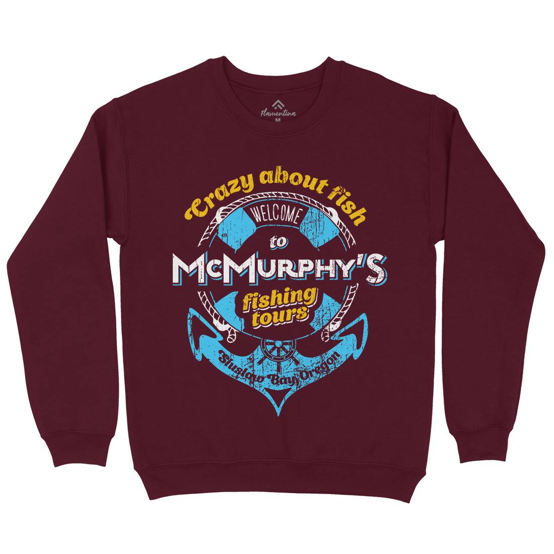 Mcmurphy Fishing Mens Crew Neck Sweatshirt Sport D299
