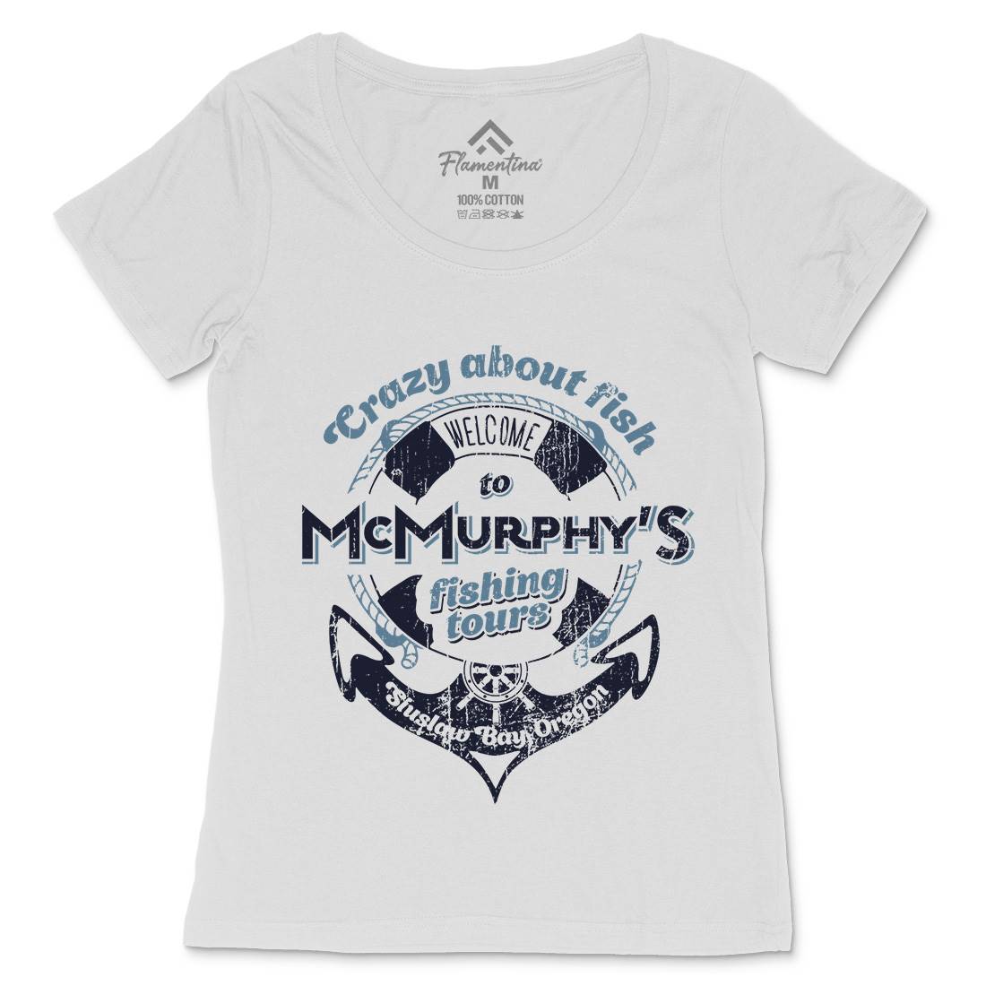 Mcmurphy Fishing Womens Scoop Neck T-Shirt Sport D299
