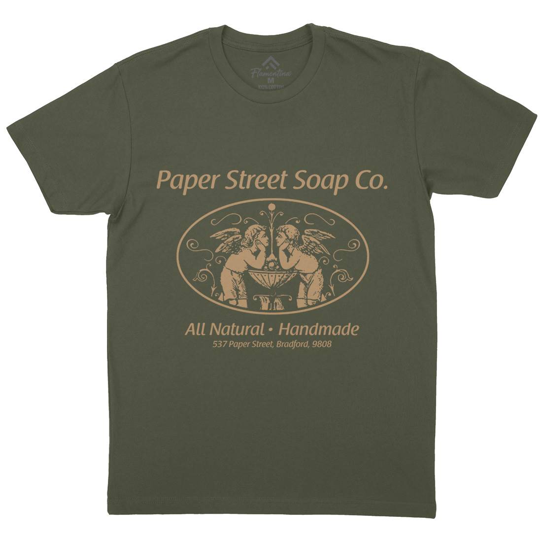 Paper Street Mens Organic Crew Neck T-Shirt Sport D300
