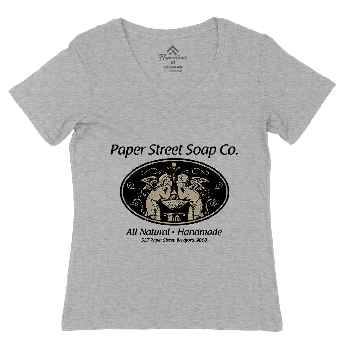 Paper Street Womens Organic V-Neck T-Shirt Sport D300