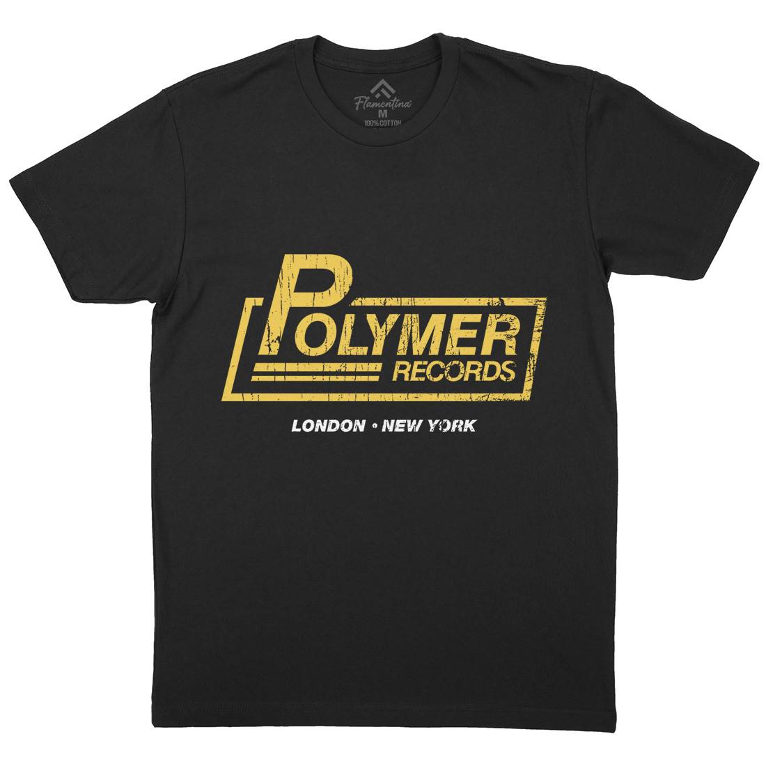 Polymer Mens Organic Crew Neck T-Shirt Music D302