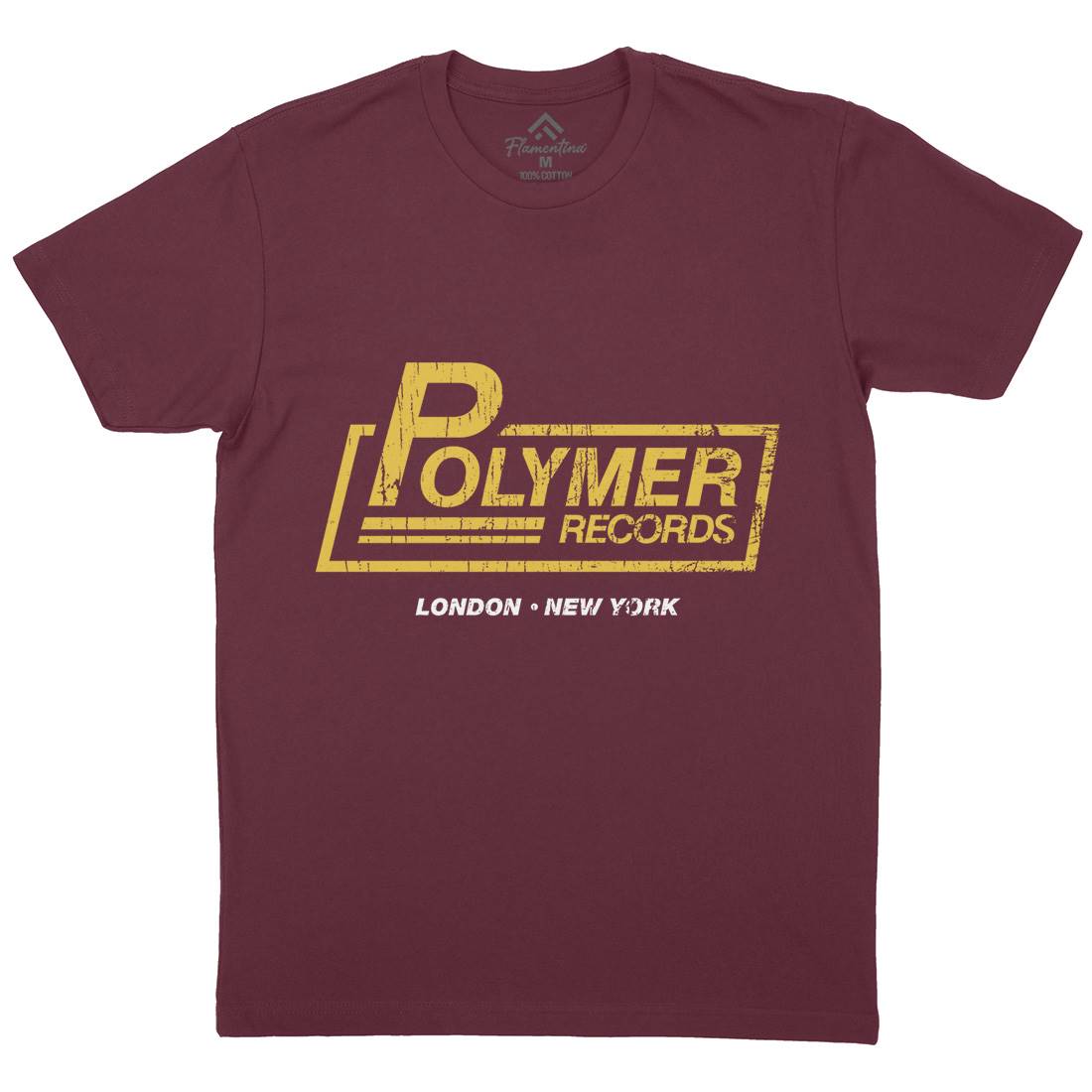 Polymer Mens Crew Neck T-Shirt Music D302