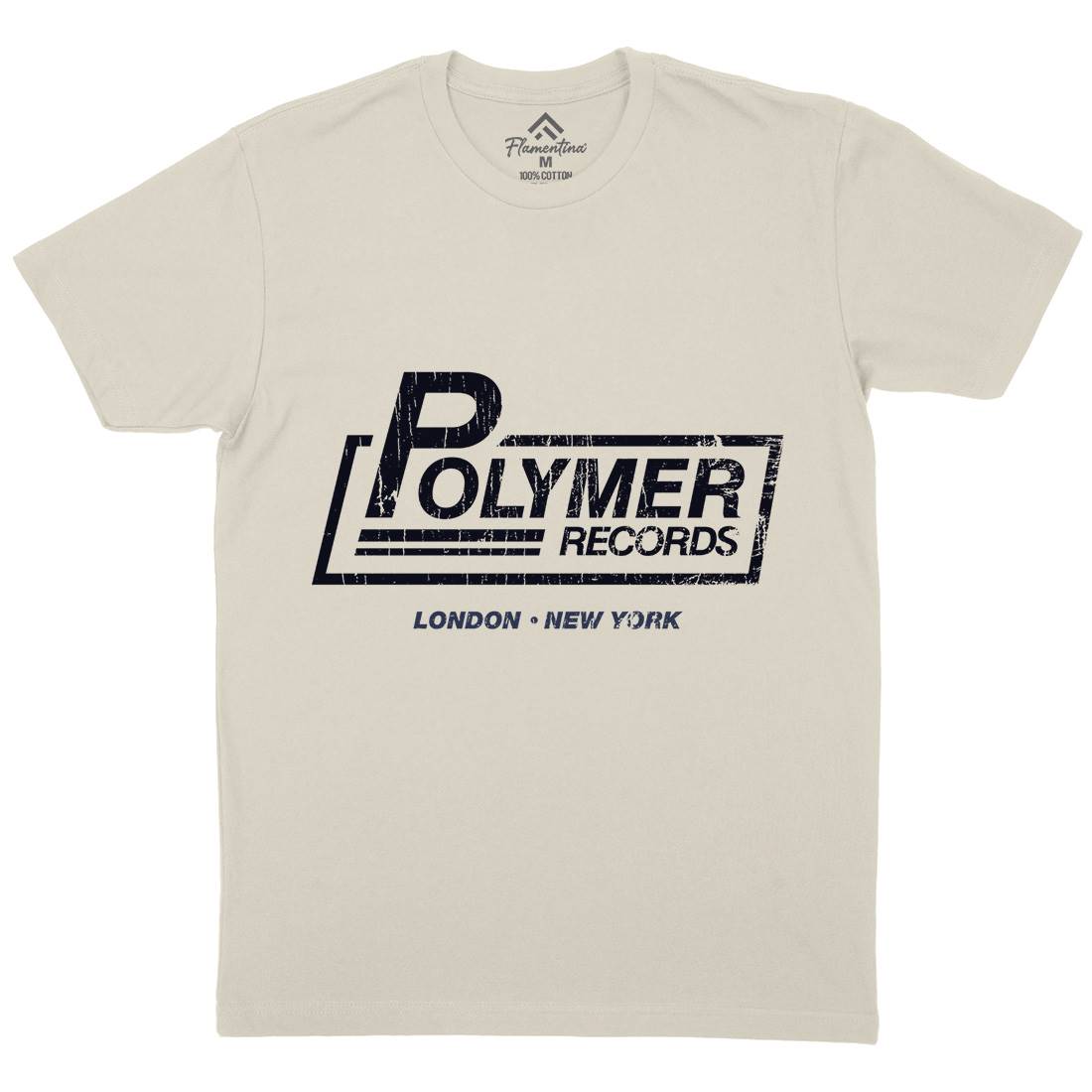 Polymer Mens Organic Crew Neck T-Shirt Music D302
