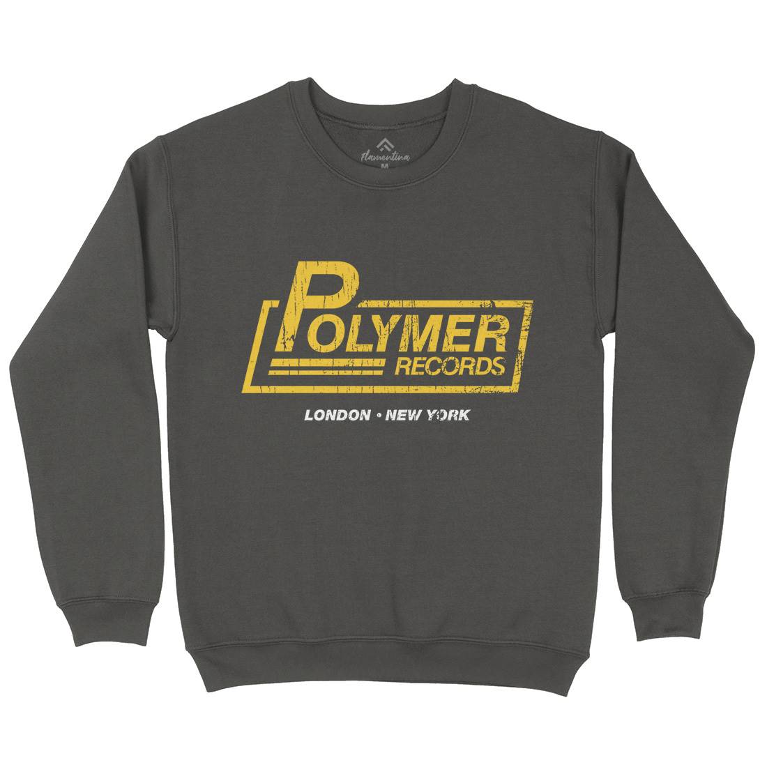 Polymer Mens Crew Neck Sweatshirt Music D302