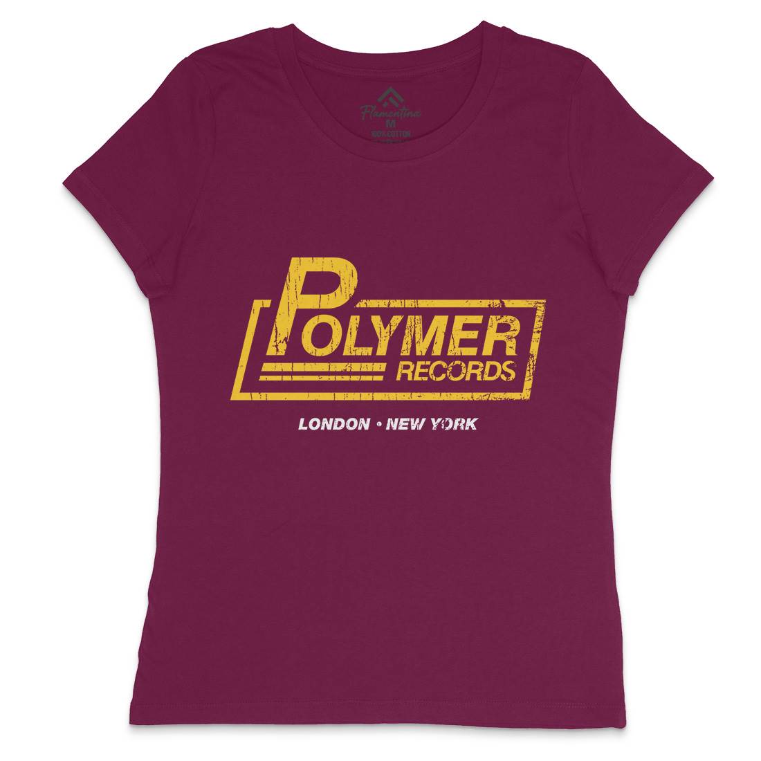 Polymer Womens Crew Neck T-Shirt Music D302