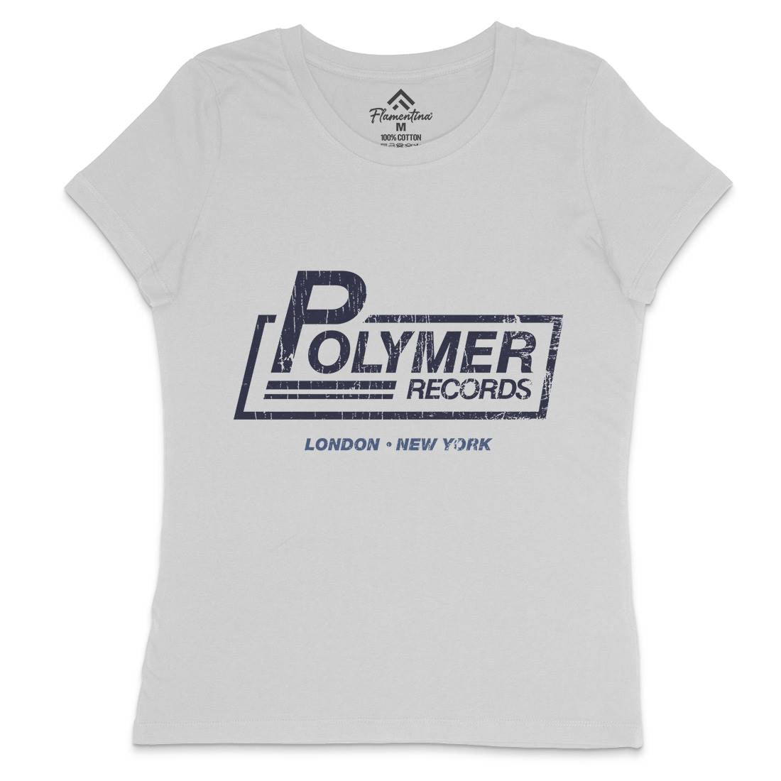 Polymer Womens Crew Neck T-Shirt Music D302