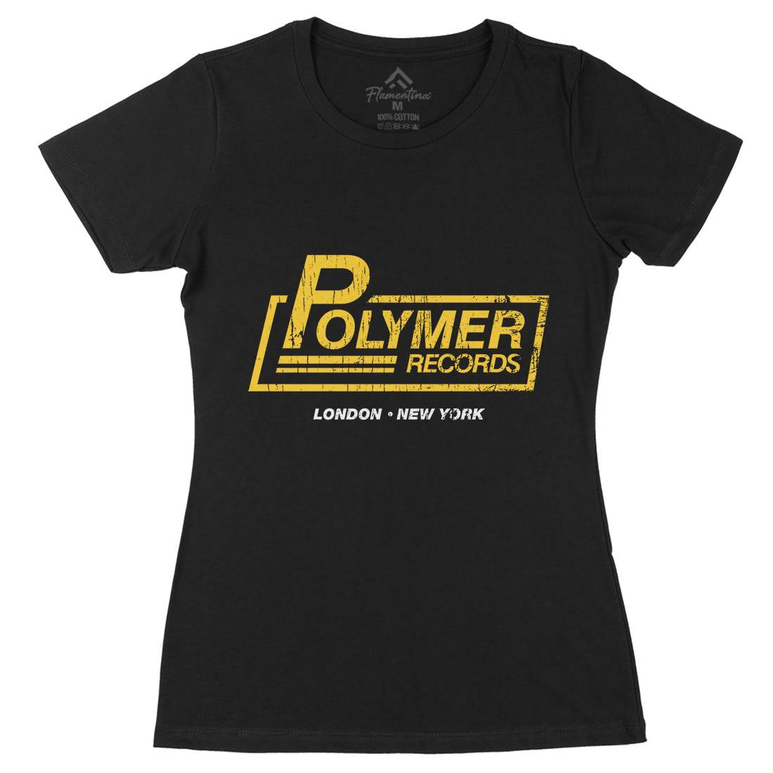 Polymer Womens Organic Crew Neck T-Shirt Music D302