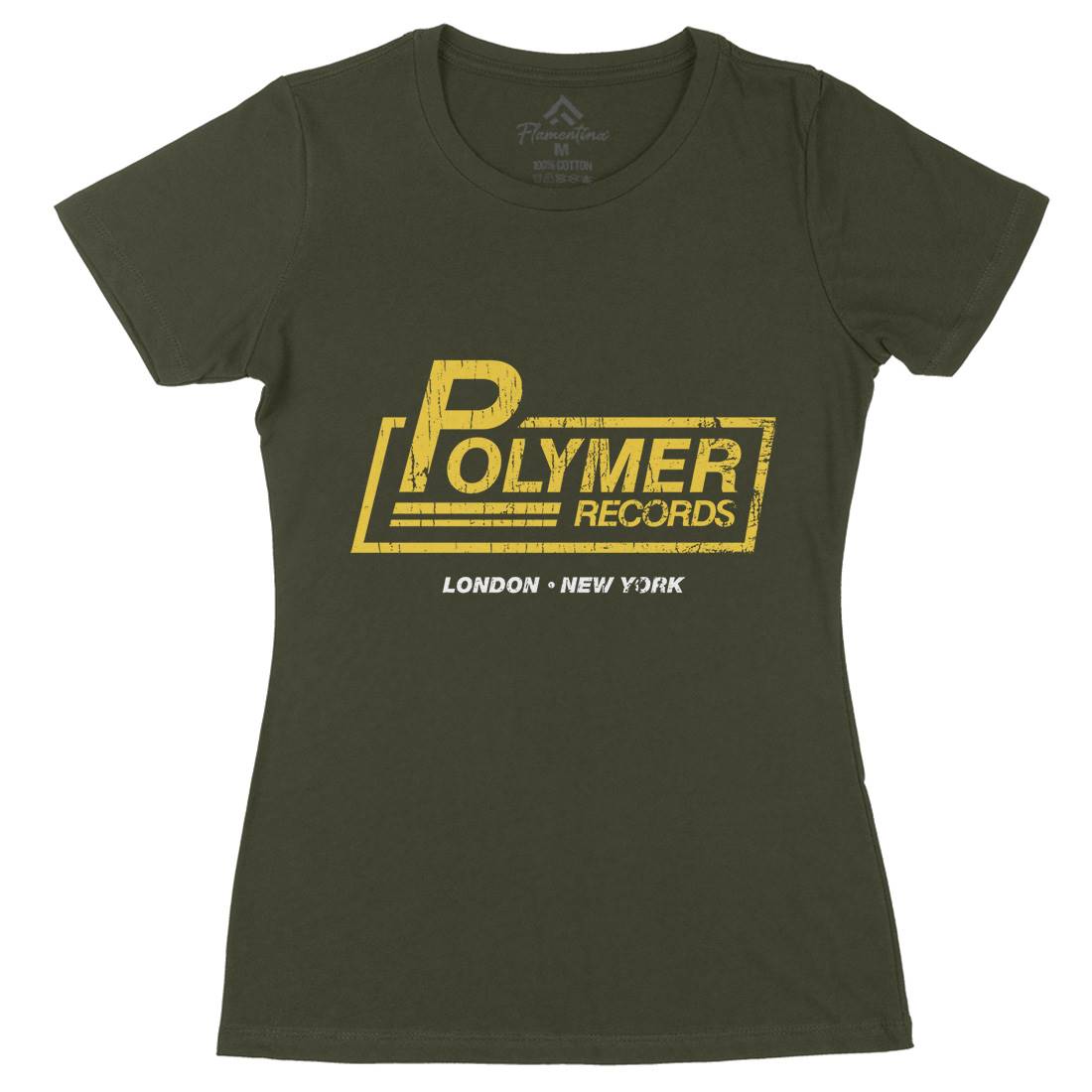 Polymer Womens Organic Crew Neck T-Shirt Music D302