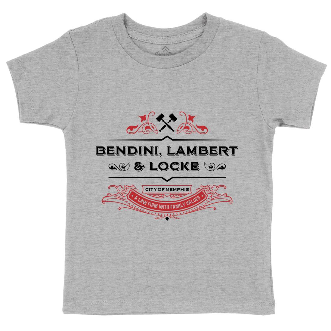 Bendini Lambert And Locke Kids Organic Crew Neck T-Shirt Work D303