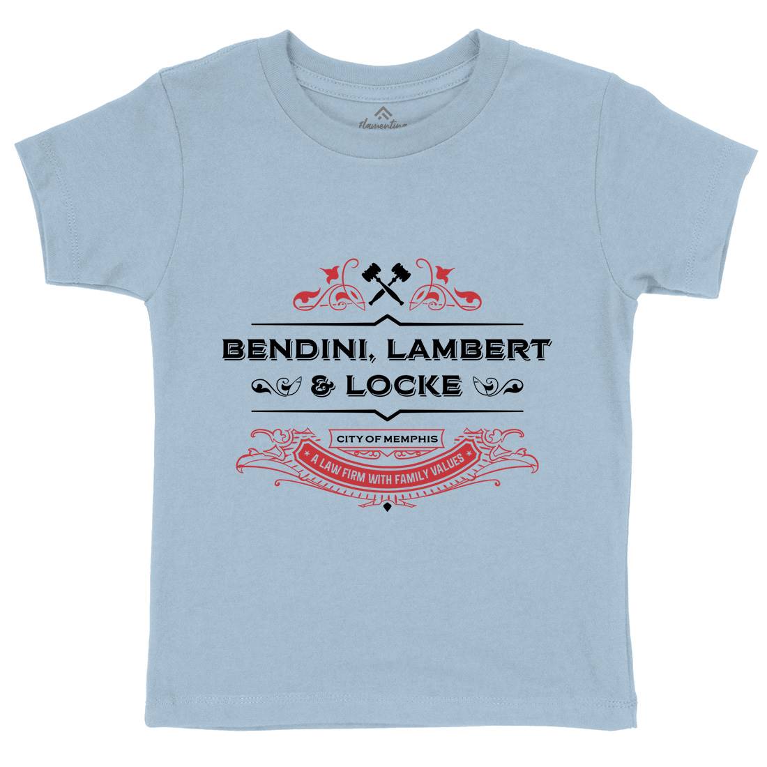 Bendini Lambert And Locke Kids Organic Crew Neck T-Shirt Work D303