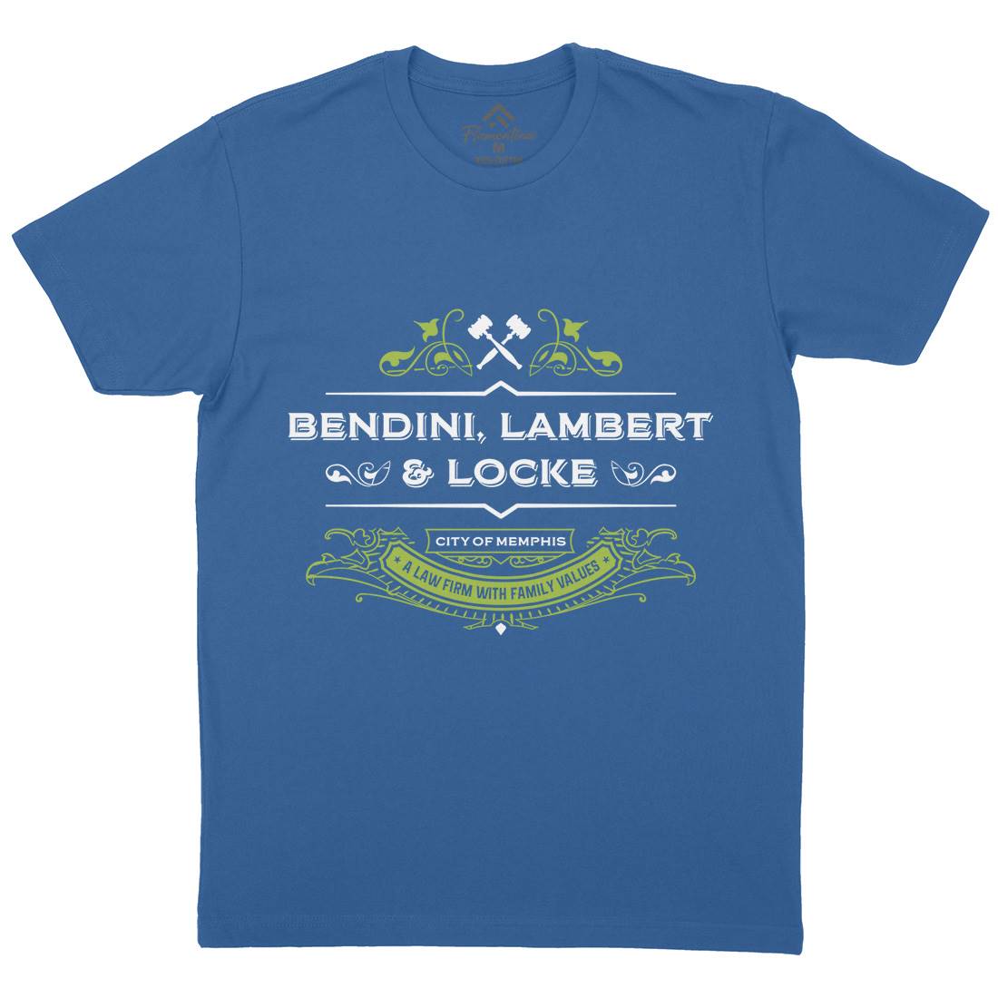 Bendini Lambert And Locke Mens Crew Neck T-Shirt Work D303