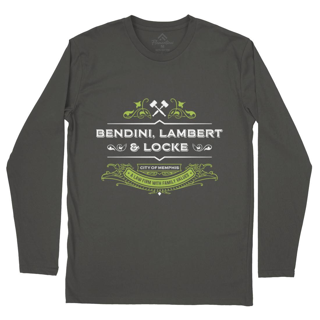 Bendini Lambert And Locke Mens Long Sleeve T-Shirt Work D303