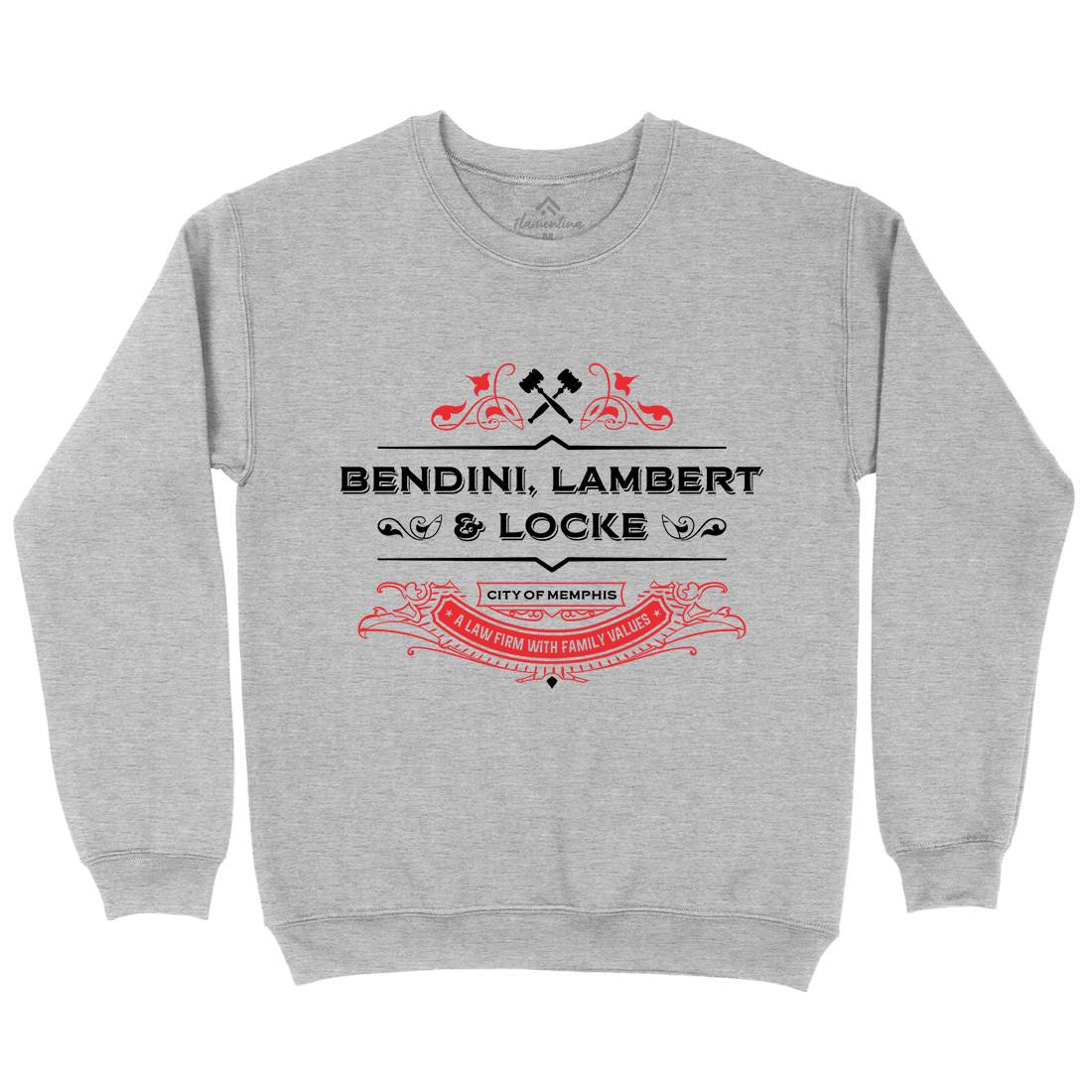 Bendini Lambert And Locke Mens Crew Neck Sweatshirt Work D303