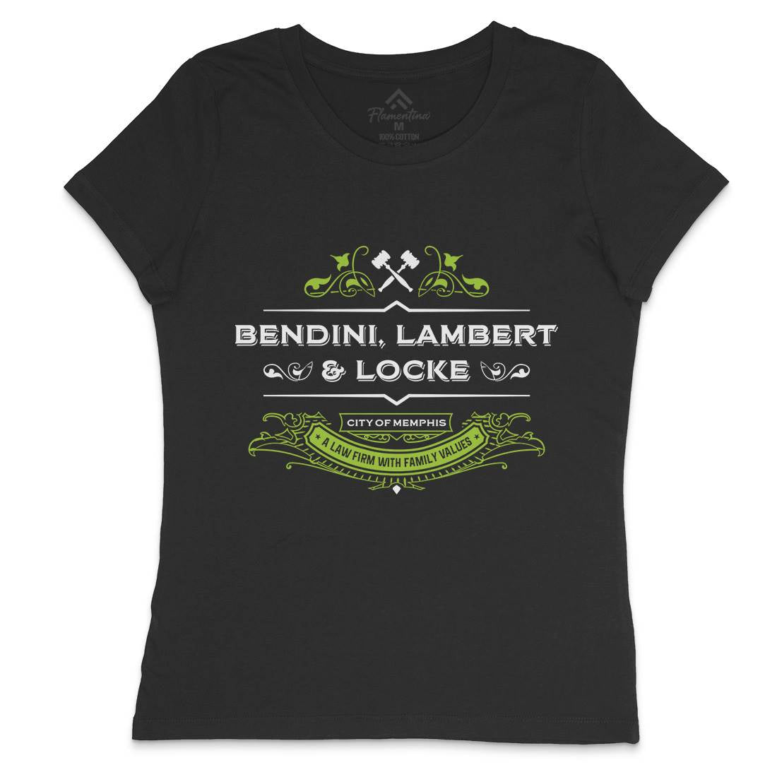 Bendini Lambert And Locke Womens Crew Neck T-Shirt Work D303