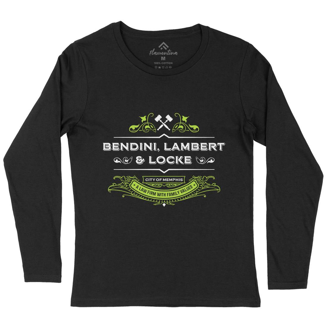 Bendini Lambert And Locke Womens Long Sleeve T-Shirt Work D303