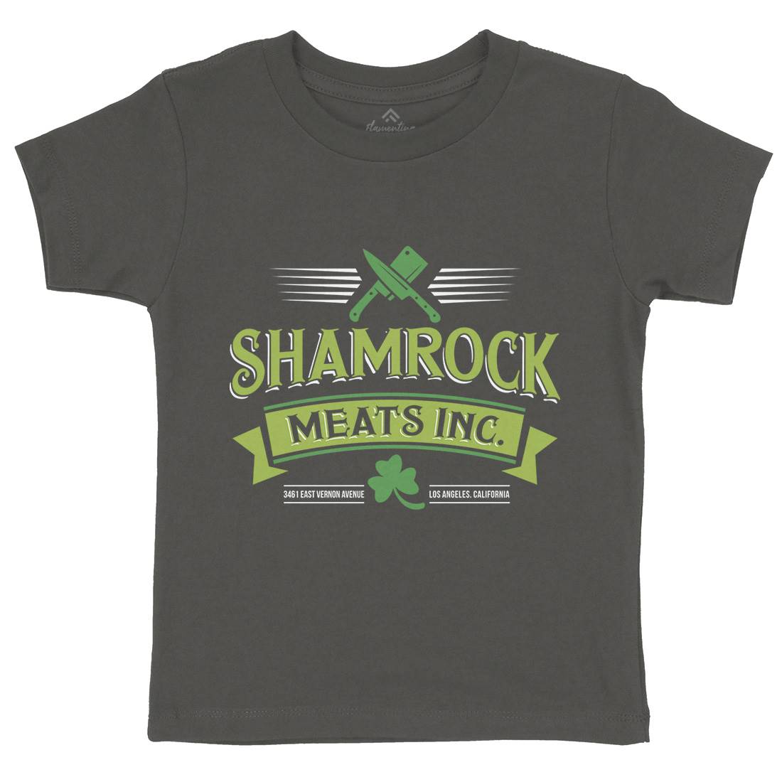 Shamrock Meat Inc Kids Organic Crew Neck T-Shirt Food D305