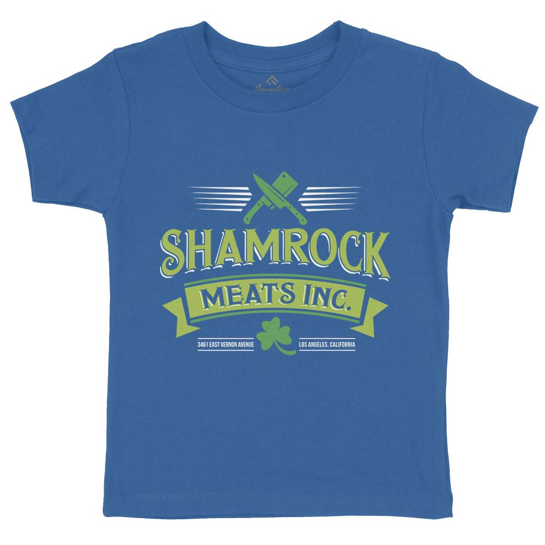 Shamrock Meat Inc Kids Organic Crew Neck T-Shirt Food D305