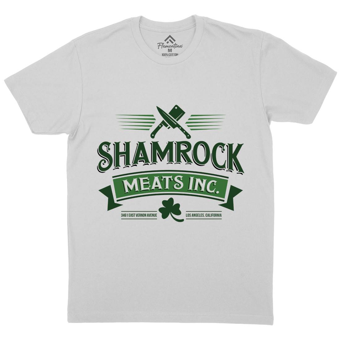 Shamrock Meat Inc Mens Crew Neck T-Shirt Food D305