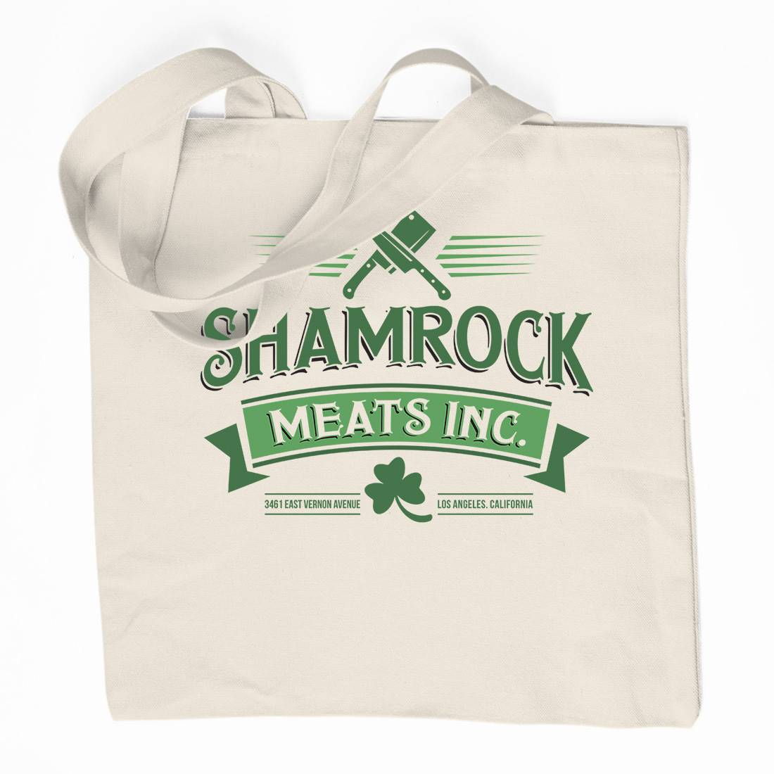 Shamrock Meat Inc Organic Premium Cotton Tote Bag Food D305