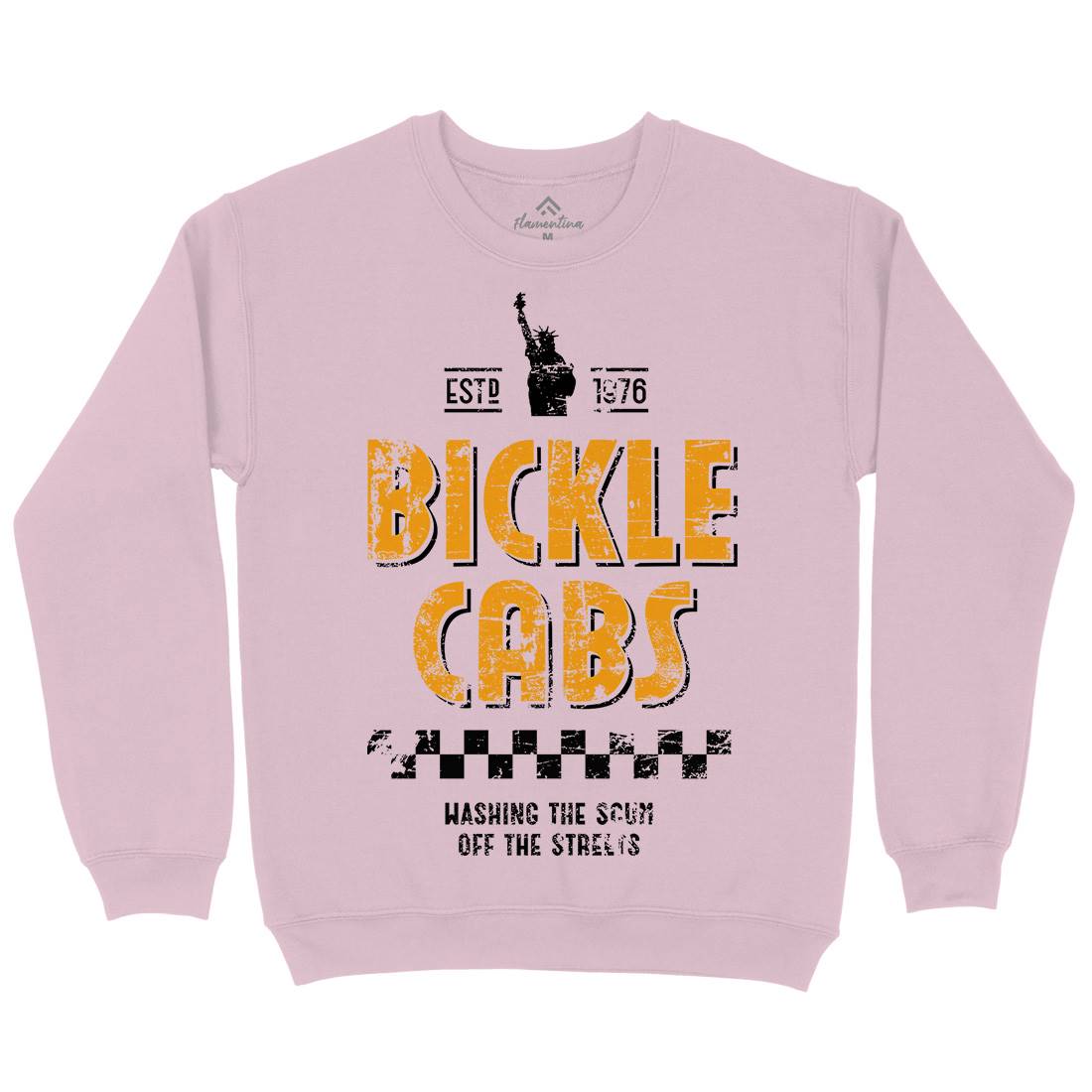 Bickle Cabs Kids Crew Neck Sweatshirt Retro D306