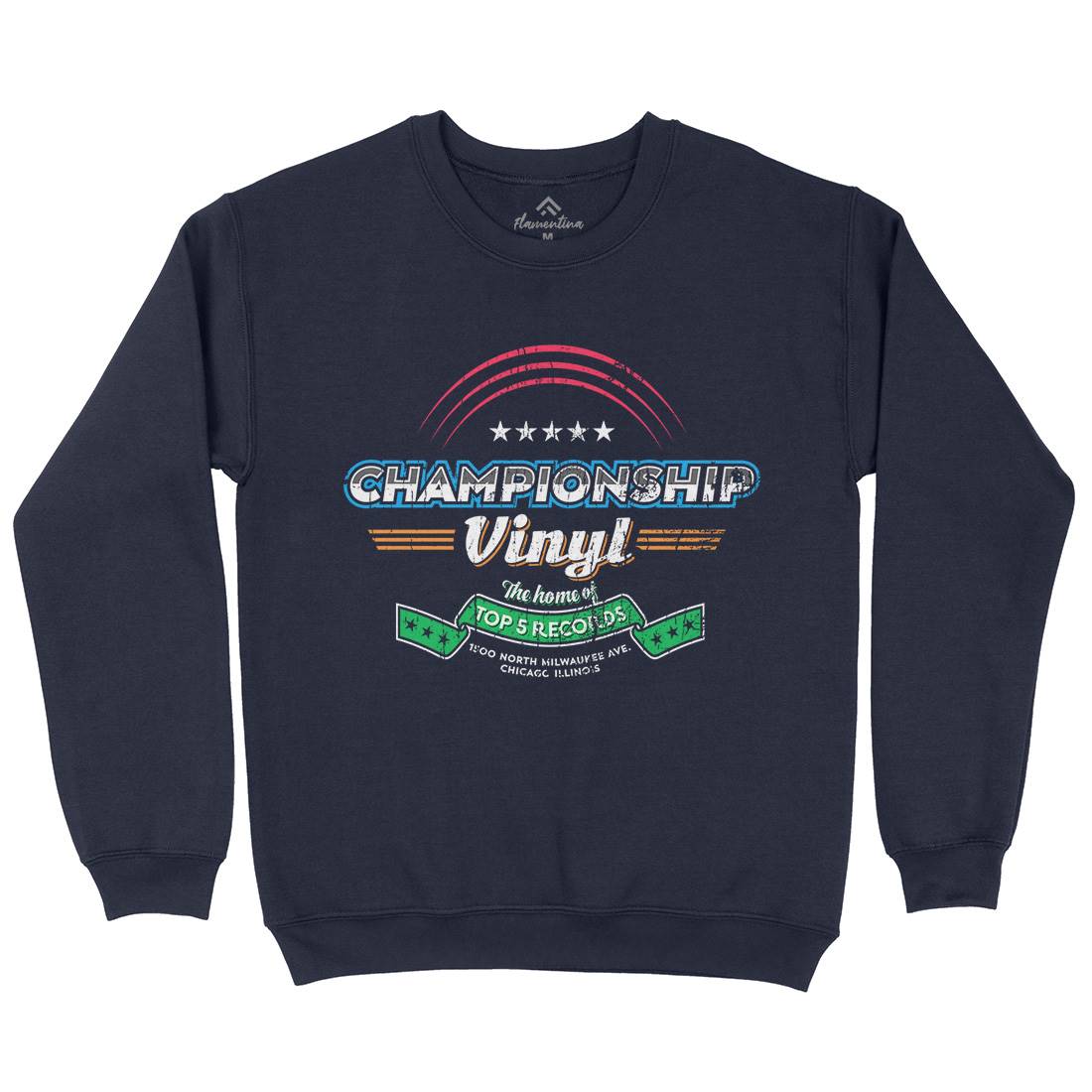 Championship Vinyl Kids Crew Neck Sweatshirt Music D308