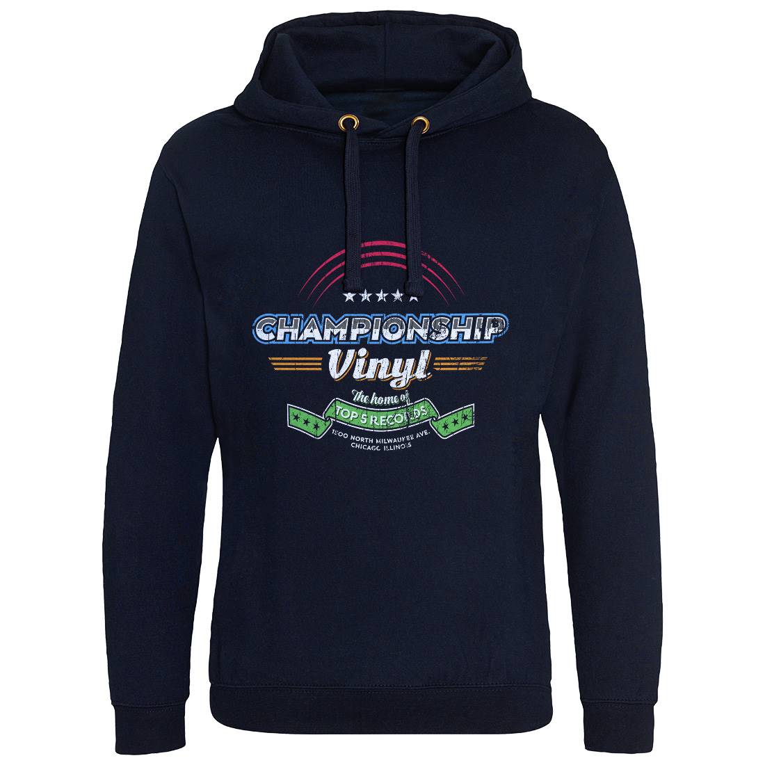 Championship Vinyl Mens Hoodie Without Pocket Music D308