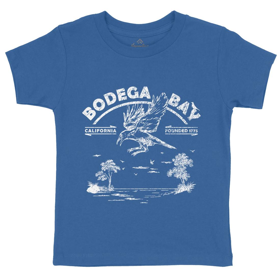 Bodega Bay Kids Crew Neck T-Shirt Horror D310