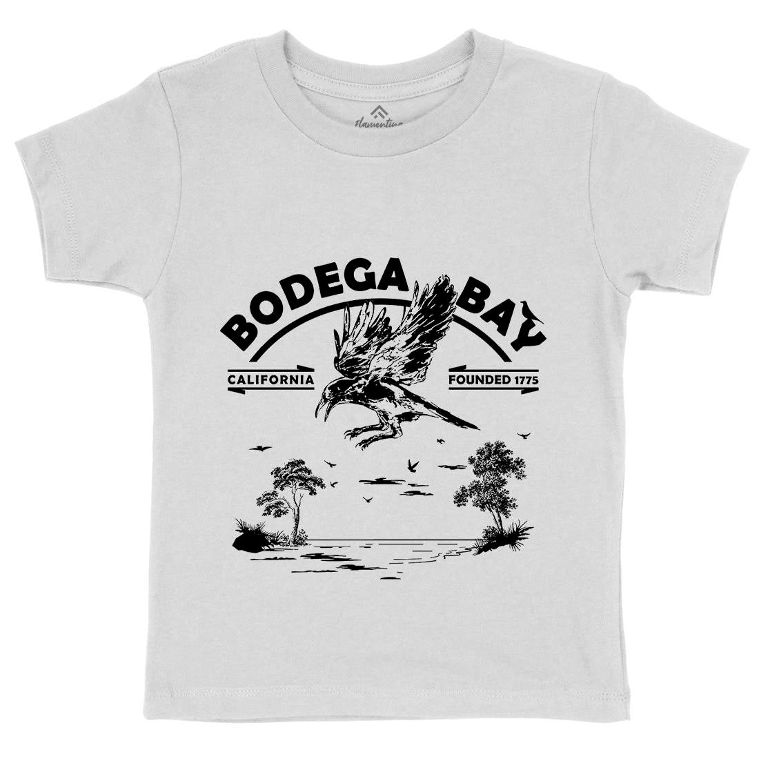 Bodega Bay Kids Crew Neck T-Shirt Horror D310