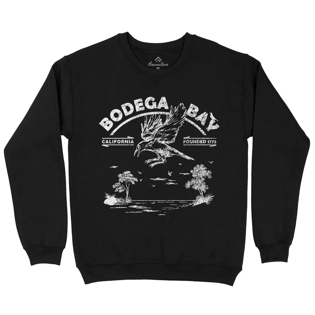 Bodega Bay Mens Crew Neck Sweatshirt Horror D310
