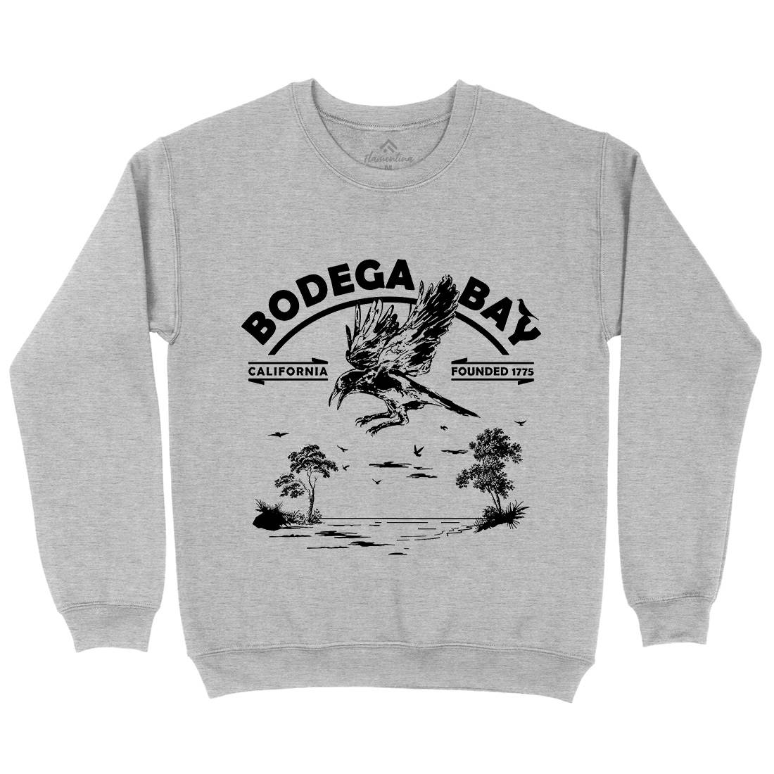 Bodega Bay Mens Crew Neck Sweatshirt Horror D310