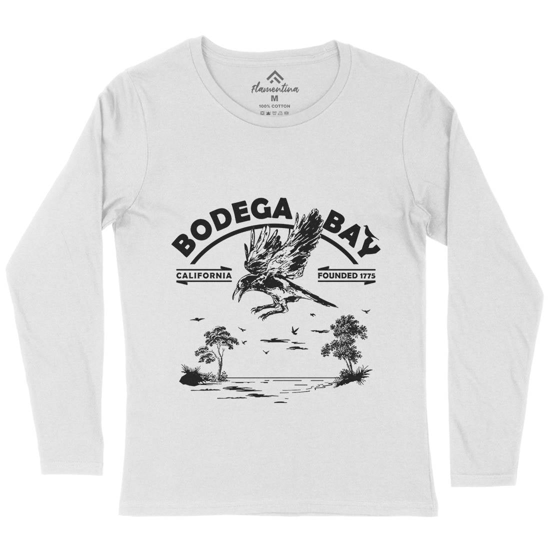 Bodega Bay Womens Long Sleeve T-Shirt Horror D310